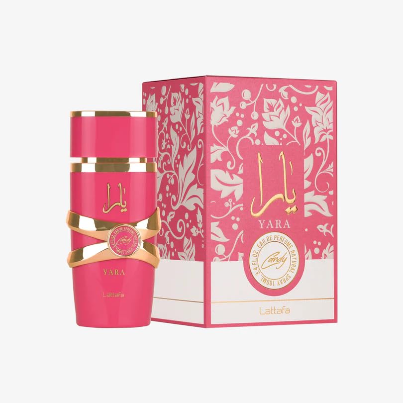 Lattafa Yara Candy - Vanilla, Fruity, Citrus, Floral - Eau de Parfum Long-Lasting Fragrance for Women, 3.40 Ounce / 100 ml